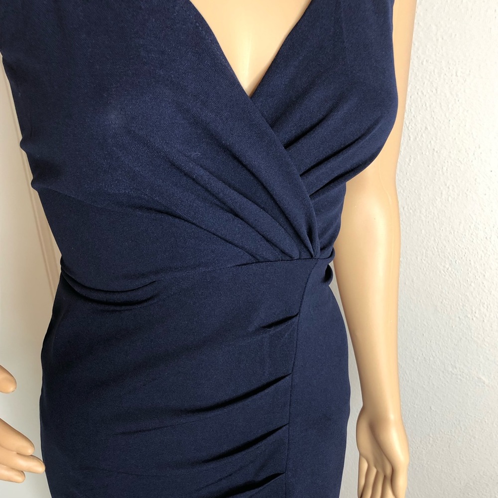 Navy blue split thigh Cami dress